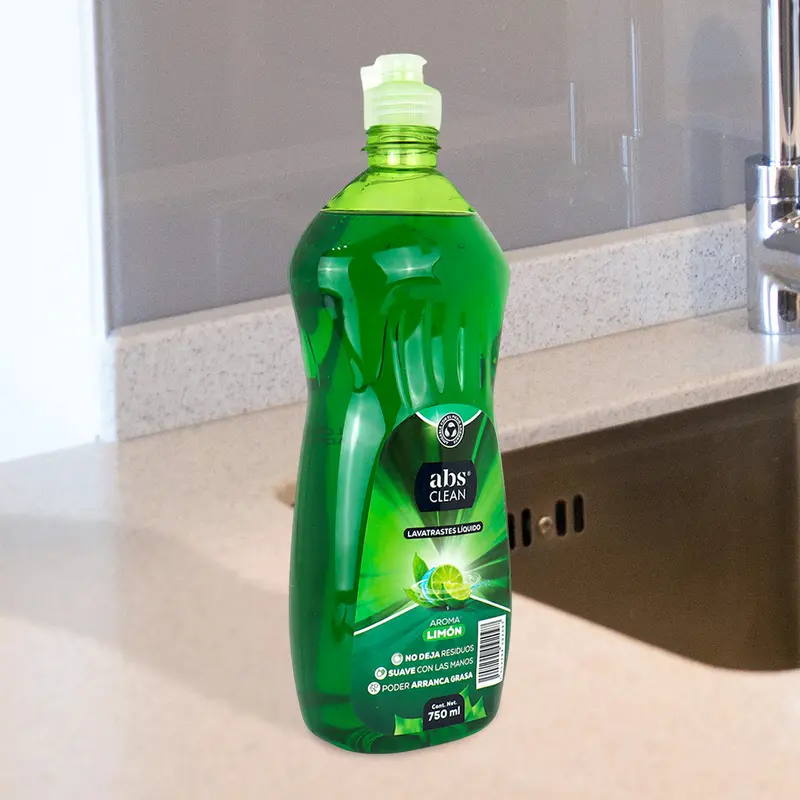 Lavatrastes Líquido Con Aroma Limón, Abs Clean 2