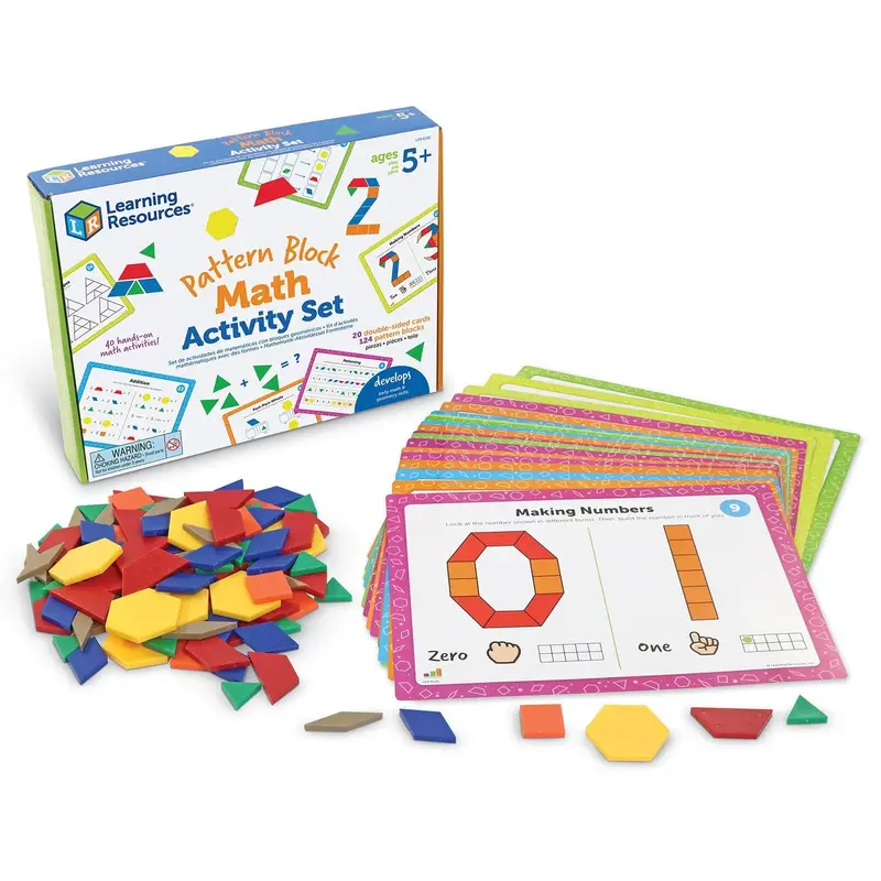 Learning Resources Pattern Block Math Activity Set 1