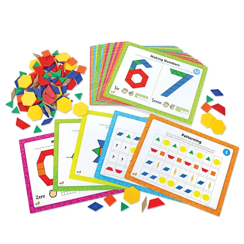 Learning Resources Pattern Block Math Activity Set 2