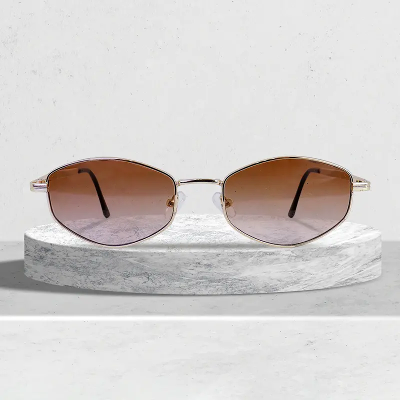 Lente De Sol Unisex Color Café 1