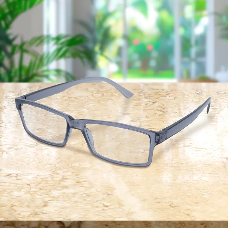 Lentes Con Armazón Rectangular Color Oxford, Dioptría 2.00 1
