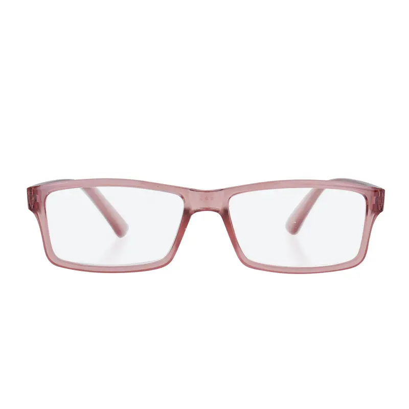 Lentes Con Armazón Rectangular Color Rubí, Dioptría 2.00 2