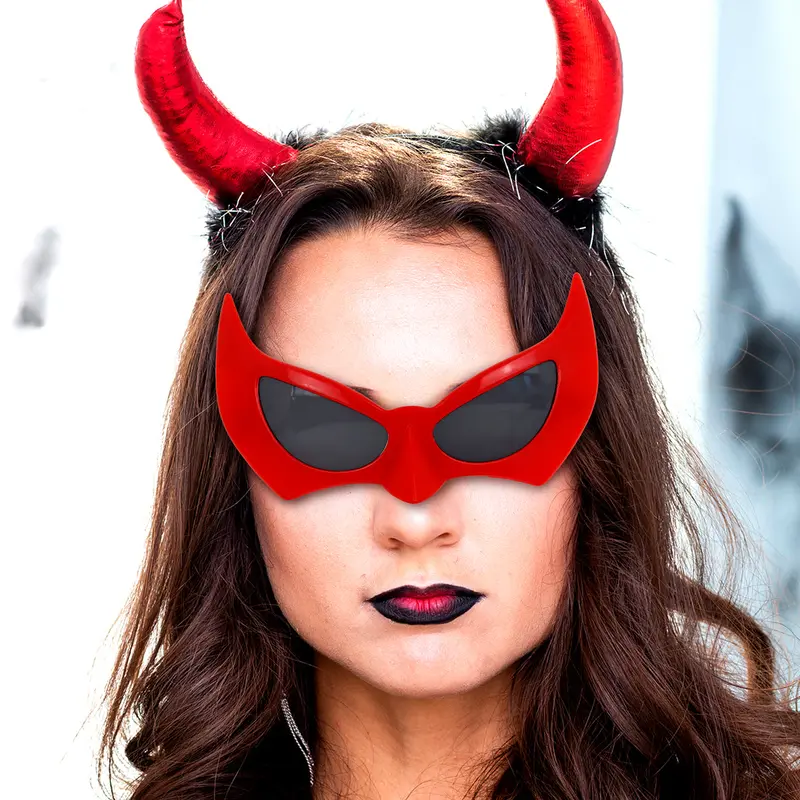 Lentes Con Diseño De Diablo 1