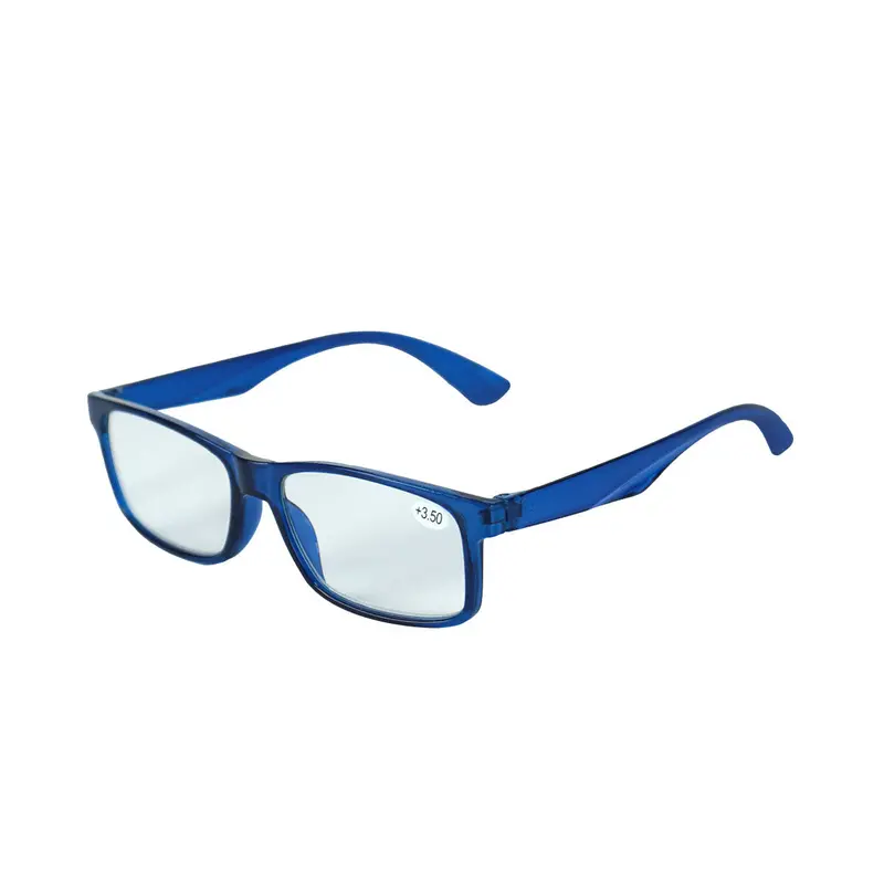 Lentes De Armazón Azul Cuadrados Con Graduación De 3.00 Dioptrías, Ideal Para Lectura 2