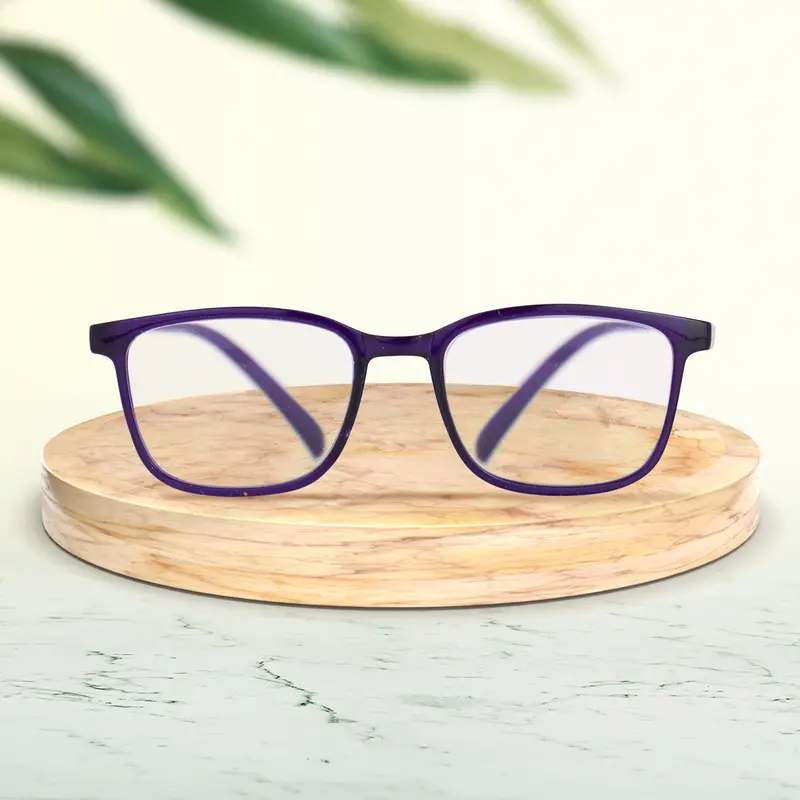 Lentes De Armazón Cuadrado Color Negro, Dioptría De 3.00 1