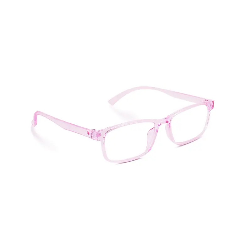Lentes De Armazón Cuadrado Color Rosa Con Graduación De 2.50 2