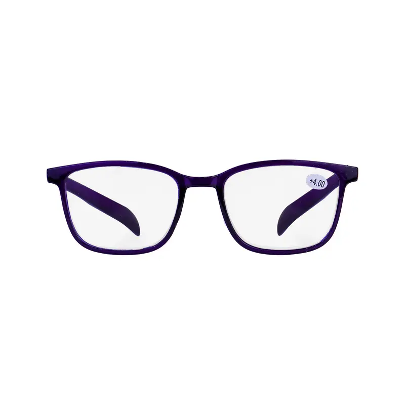 Lentes De Armazón Cuadrado, Graduación De 4.00 Dioptrías 2