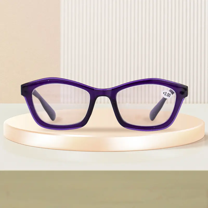 Lentes De Armazón Ovalado Color Negro, 3.50 De Dioptría 1