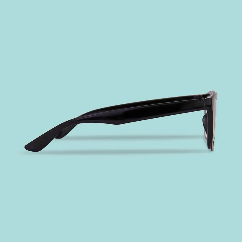 Lentes De Armazón Ovalado Color Negro Con 3.50 De Dioptría 2