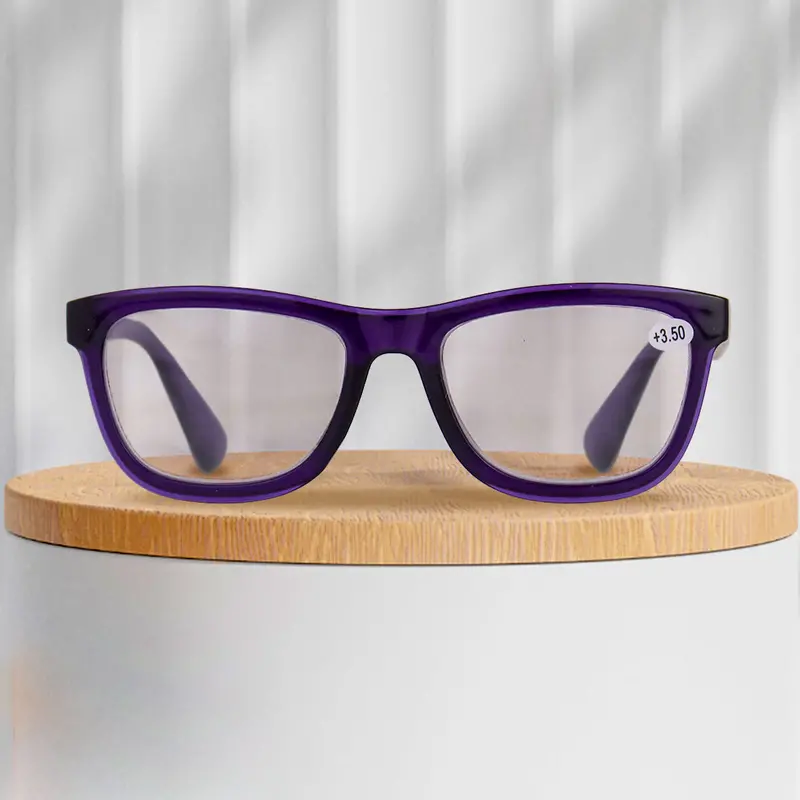 Lentes De Armazón Ovalado Con 3.50 De Dioptría, Color Negro 1