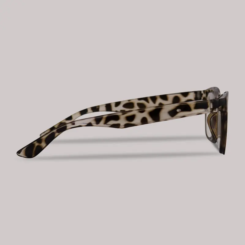 Lentes De Armazón Ovalado Con 3.50 De Dioptría, Diseño De Leopardo 2