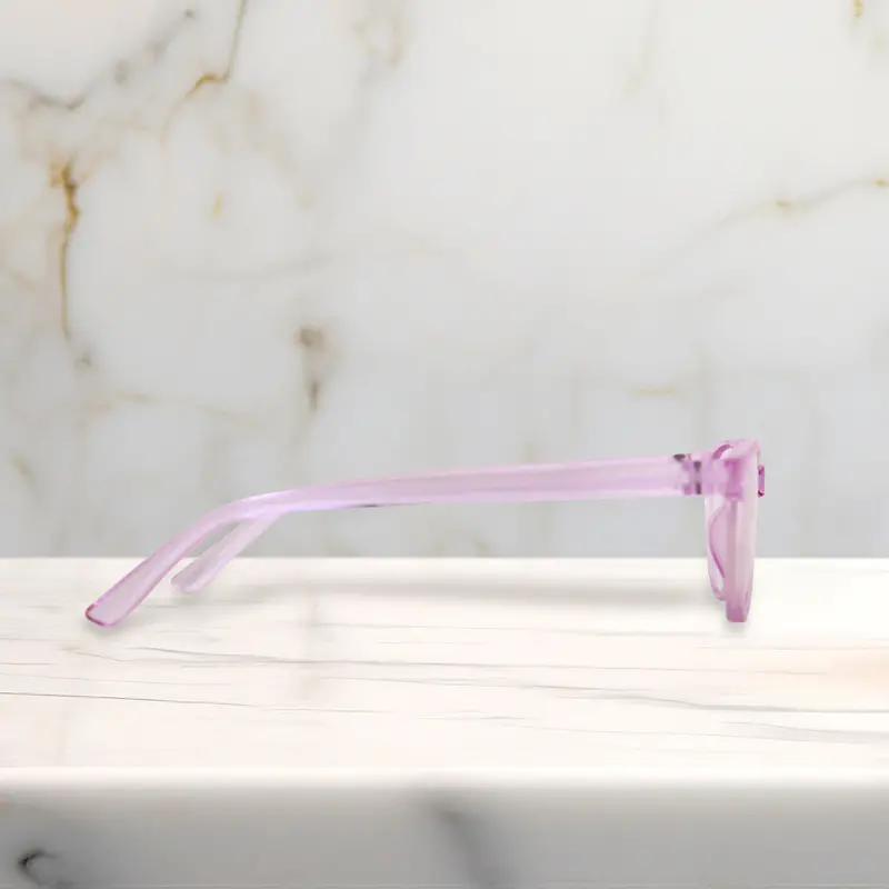 Lentes De Armazón Ovalados Color Rosa Con Graduación De 2.50 2