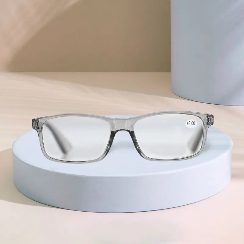 Lentes De Armazón Oxford Cuadrados Con Graduación De 3.00 Dioptrías, Ideal Para Lectura 1