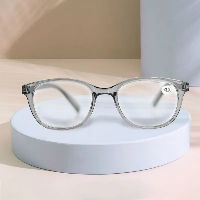 Lentes De Armazón Oxford Ovalados Con Graduación De 3.00 Dioptrías, Ideal Para Lectura 1