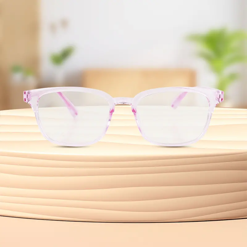 Lentes De Armazón Redondo Color Rosa Con Graduación De 2.50 1
