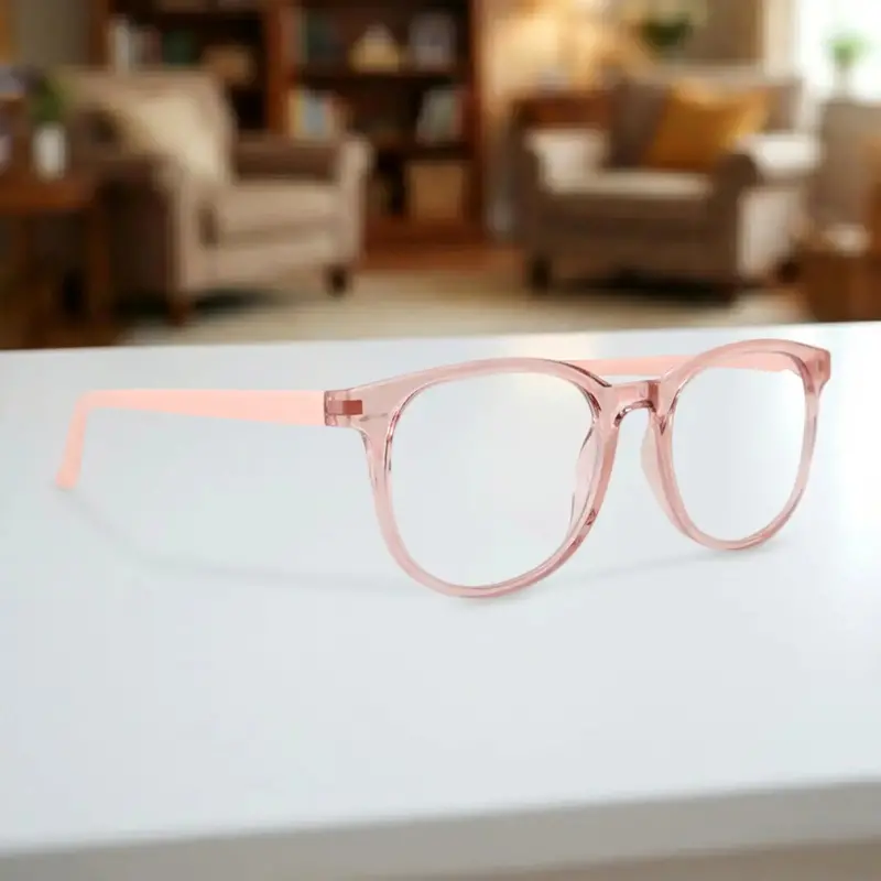 Lentes De Lectura, Color Rosa Claro, +4.00 2