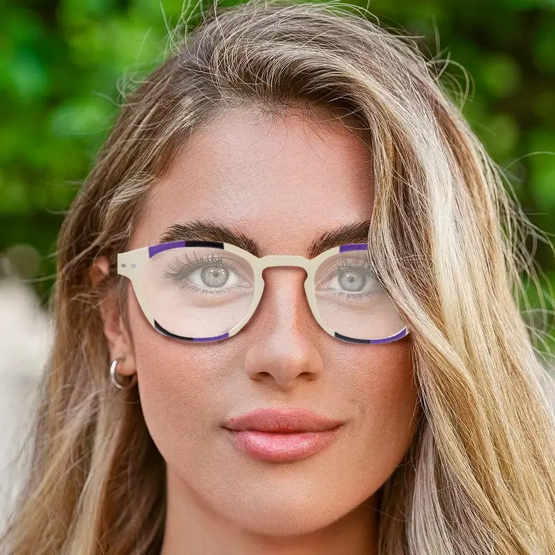 Lentes De Lectura Con Estuche, Color Beige Y Negro, +1.00 1