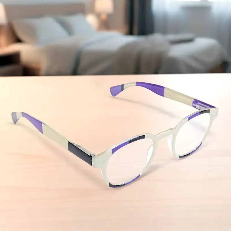 Lentes De Lectura Con Estuche, Color Beige Y Negro, +1.00 2