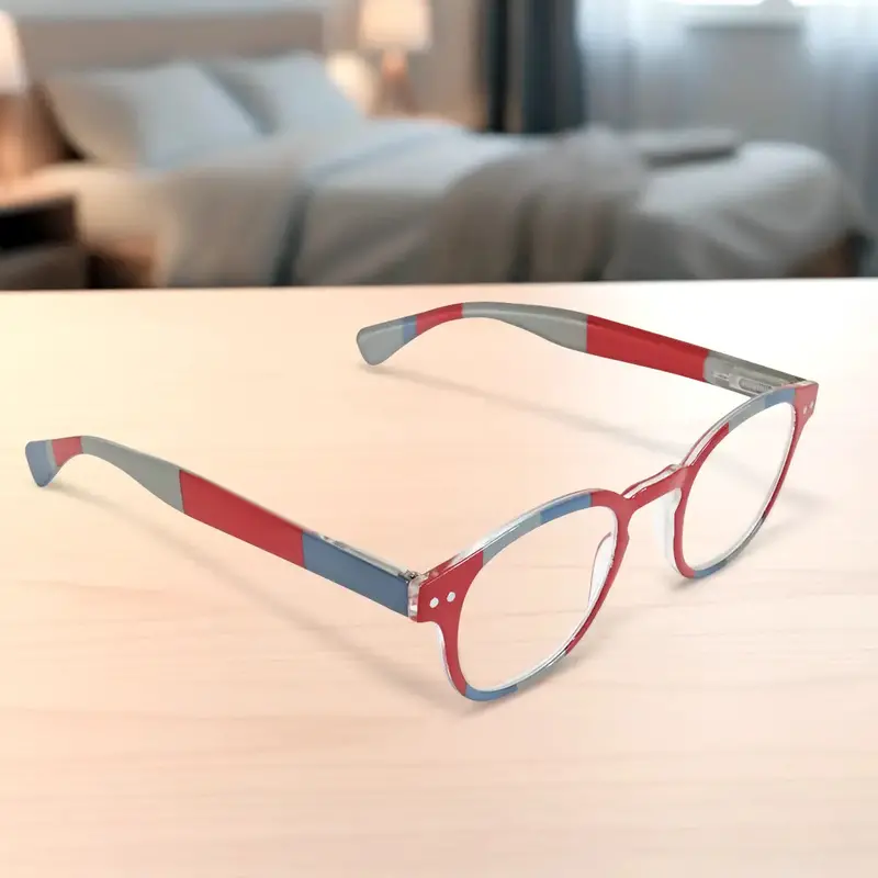 Lentes De Lectura Con Estuche, Color Rosa, +3.00 2