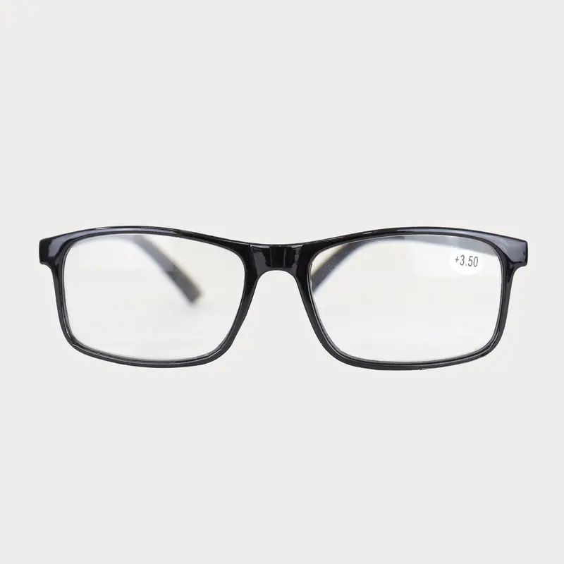 Lentes De Lectura Cuadrados, +3.50, Color Negro 2