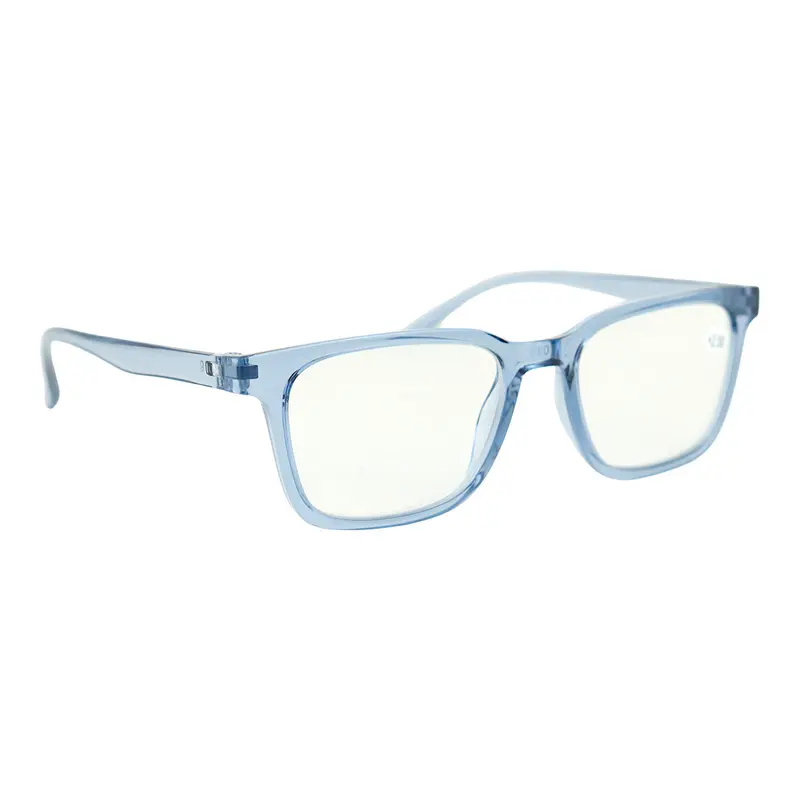 Lentes De Lectura Cuadrados, Color Azul +2.50 2