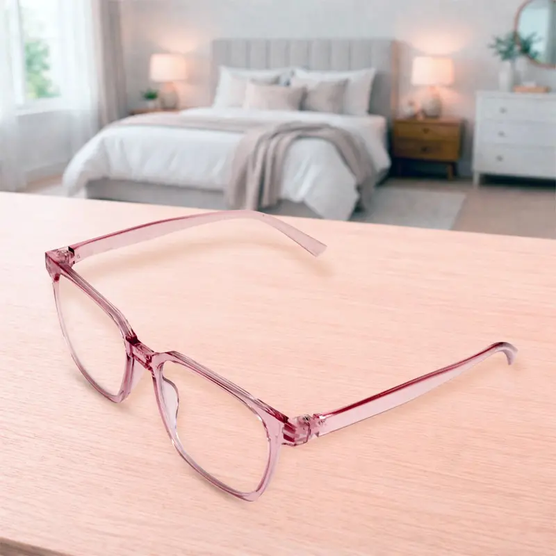 Lentes De Lectura, Cuadrados, Color Rosa, +3.50 2