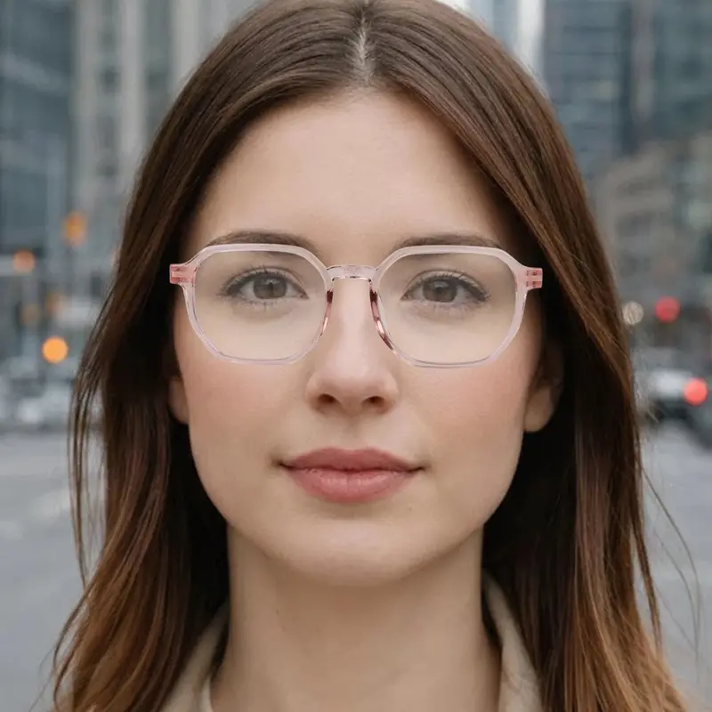 Lentes De Lectura, Octagonales, Color Rosa Y Blanco, +3.00 1