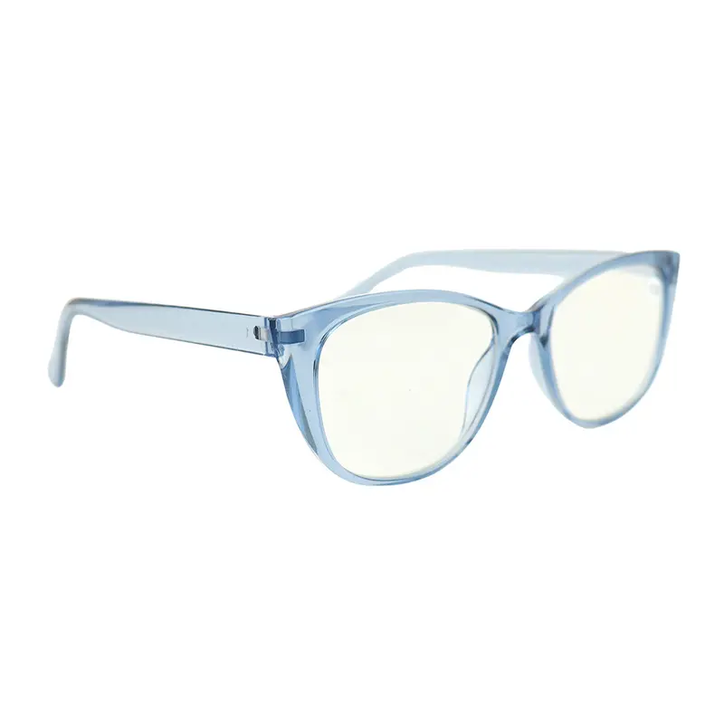 Lentes De Lectura Oval, Color Azul +2.50 2
