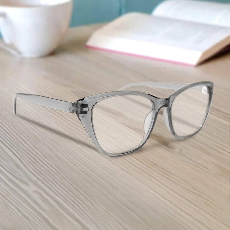 Lentes De Lectura Oval, Color Negro +2.50 2