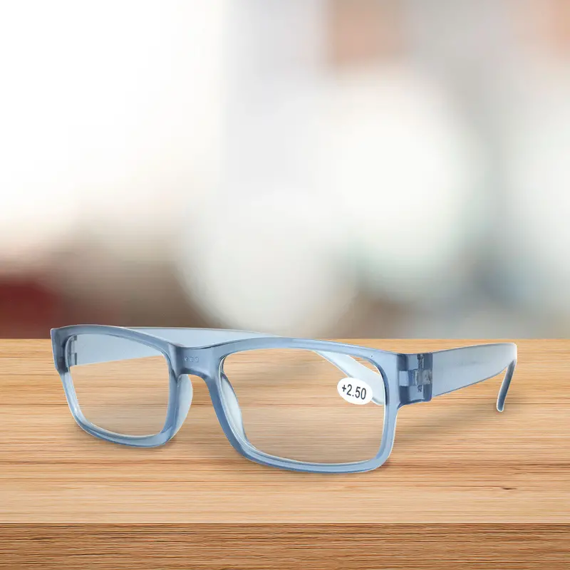 Lentes De Lectura Rectangulares, Color Azul +2.50 1