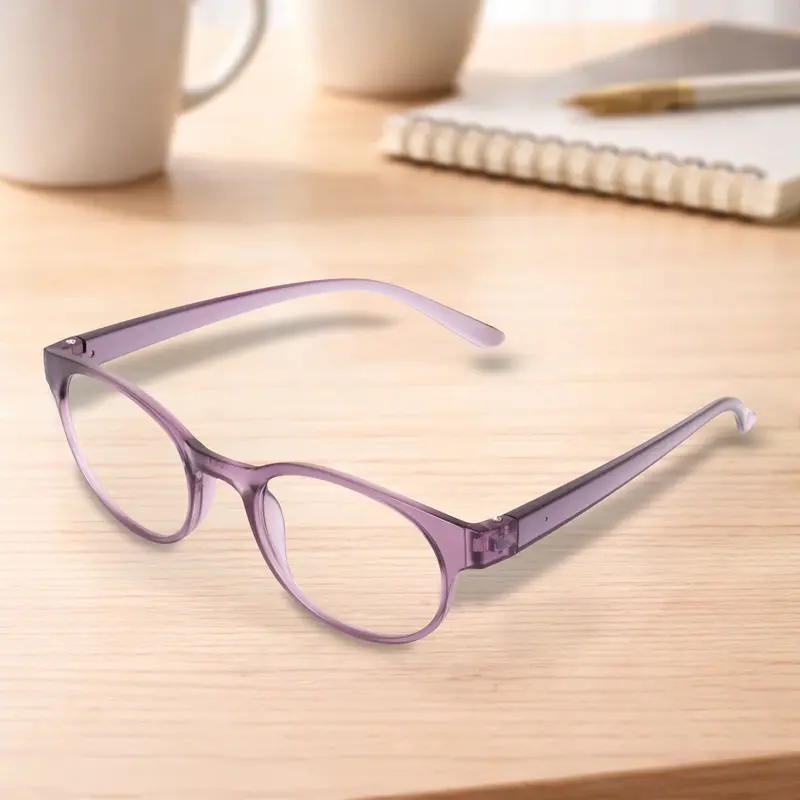 Lentes De Lectura, Redondos, Color Morado, +1.50 2