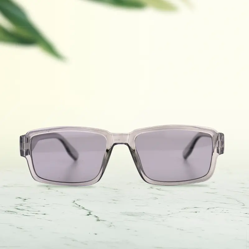 Lentes De Sol Con Marco Cuadrado Transparente 1