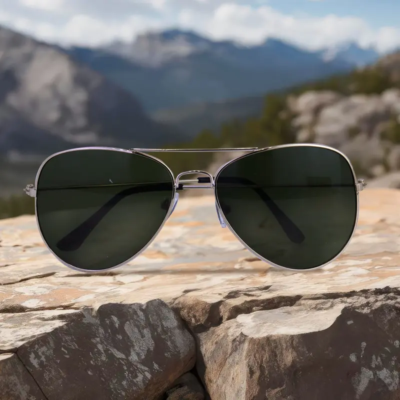 Lentes De Sol Estilo Aviador, Color Verde Militar 1