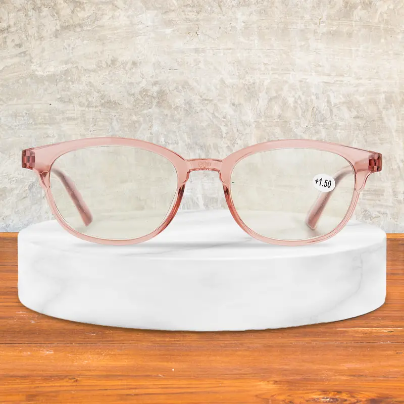 Lentes Redondos Color Rosa Para Lectura Con Graduación De 1.50 Dioptrías 1