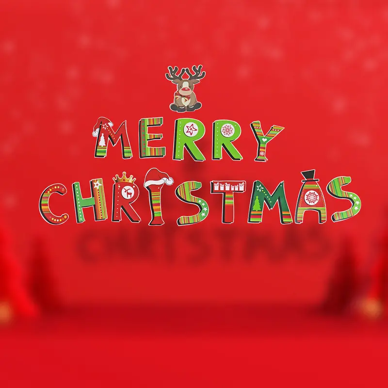 Letrero Colgante Banderola/Banner Para Navidad 1