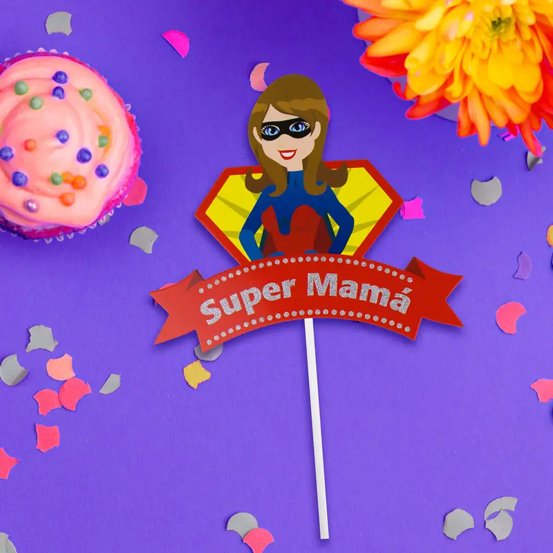 Letrero Decorativa Súper Mamá, Día De Las Madres 2