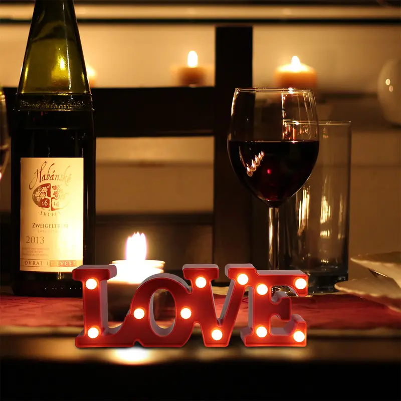 Letrero Decorativo Con Luz Love 1
