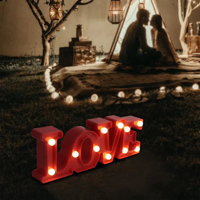 Letrero Decorativo Con Luz Love 2