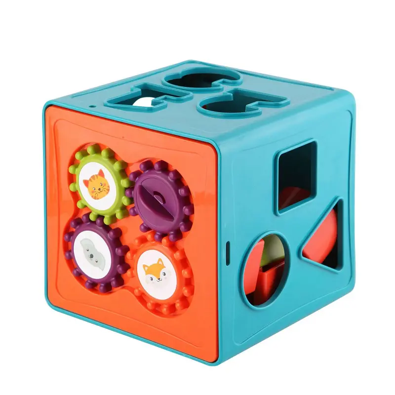Let's Be Child Educational Shape Sorter & Activity Cube 1
