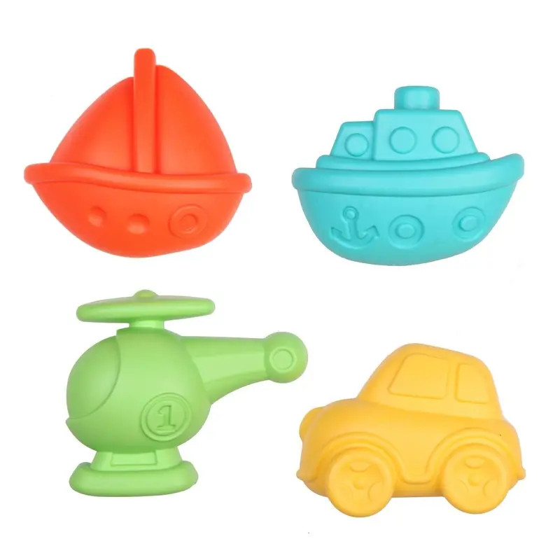 Let's Be Child Sand Mold - Vehicles 4 Pcs Assorted 1
