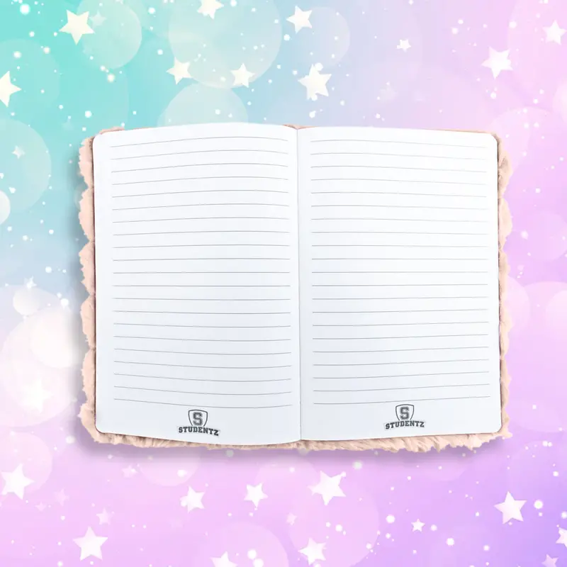 Libreta Color Canela Textura De Peluche, 80 Páginas 2