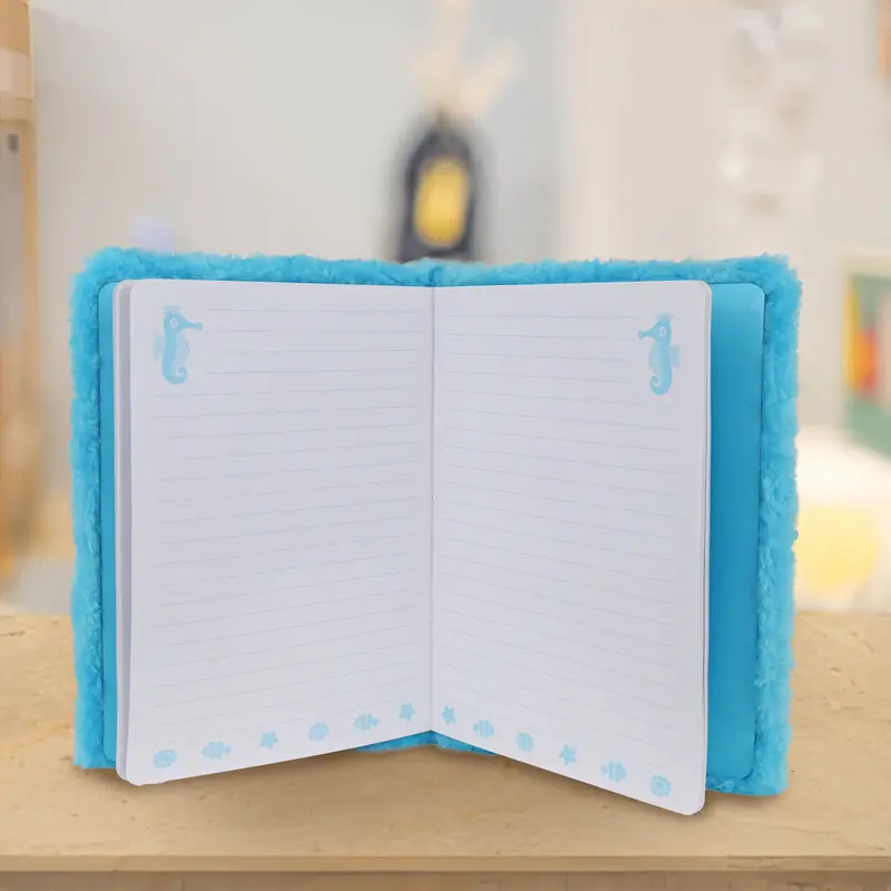 Libreta Con Diseño De Sirena, Color Azul 2