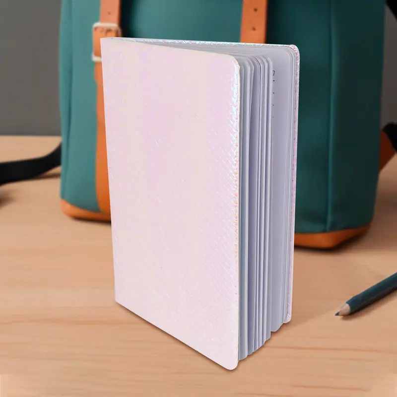 Libreta Con Pastas Tornasol Color Lila 2