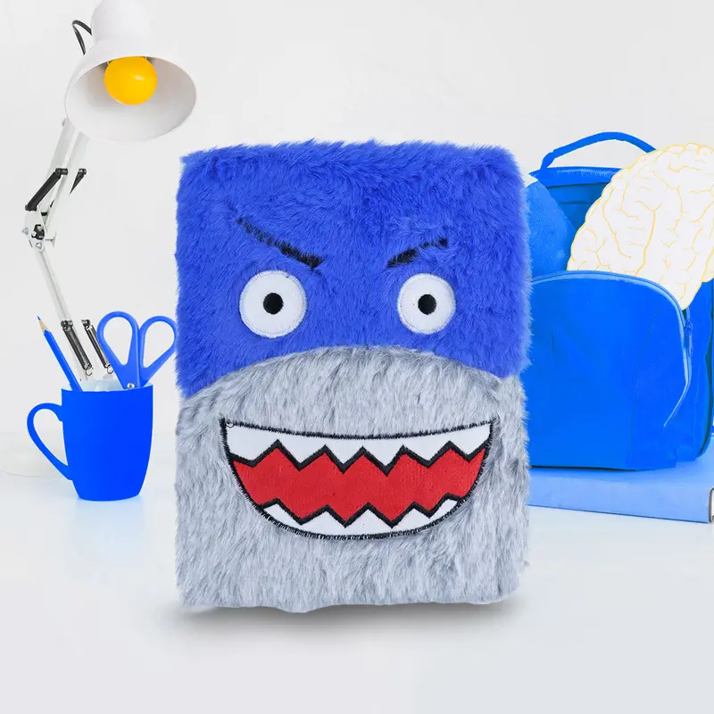 Libreta De Monstruo Con Textura De Peluche, 80 Páginas 1