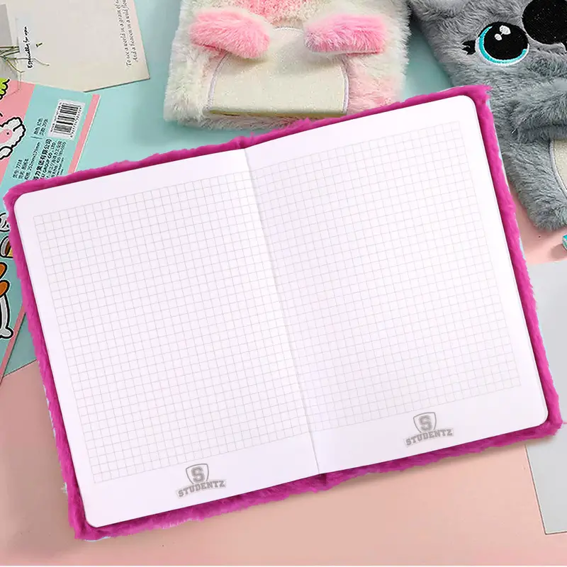 Libreta De Peluche Decorada, 80 Páginas. 2