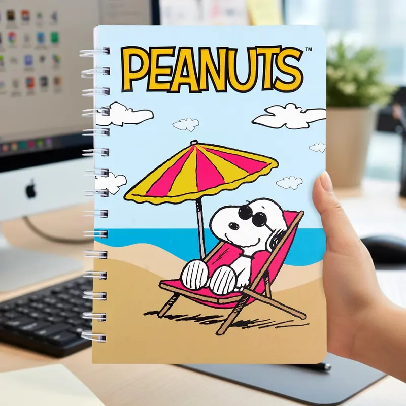 Libreta De Rayas, Peanuts, Diseño Playa 2