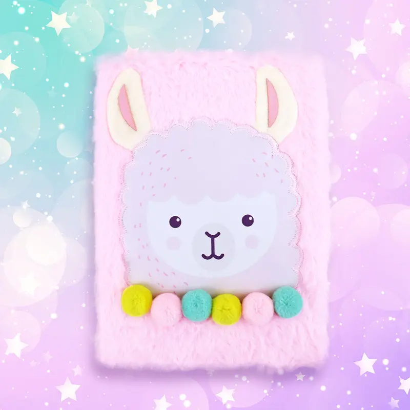 Libreta Decorada Con Textura De Peluche, 80 Páginas 1