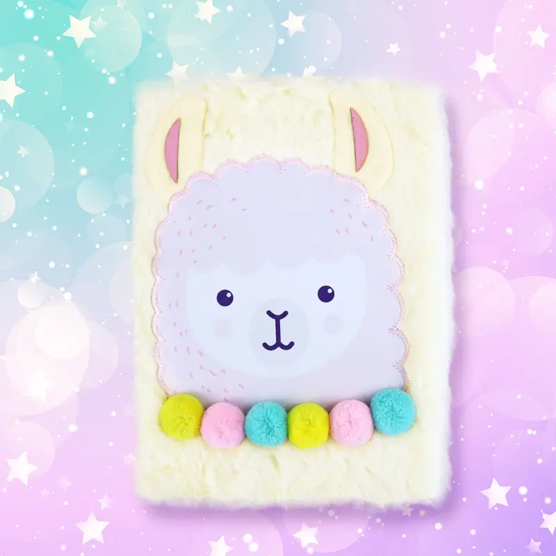 Libreta Decorada Con Textura De Peluche, 80 Páginas 1