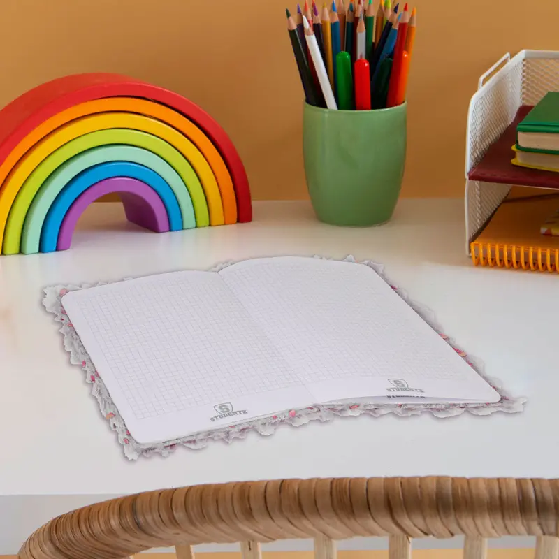 Libreta Jaspeada Color Blanco 80H 2