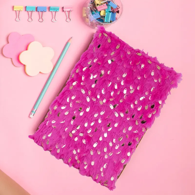 Libreta Jaspeada Color Fucsia 80H 1